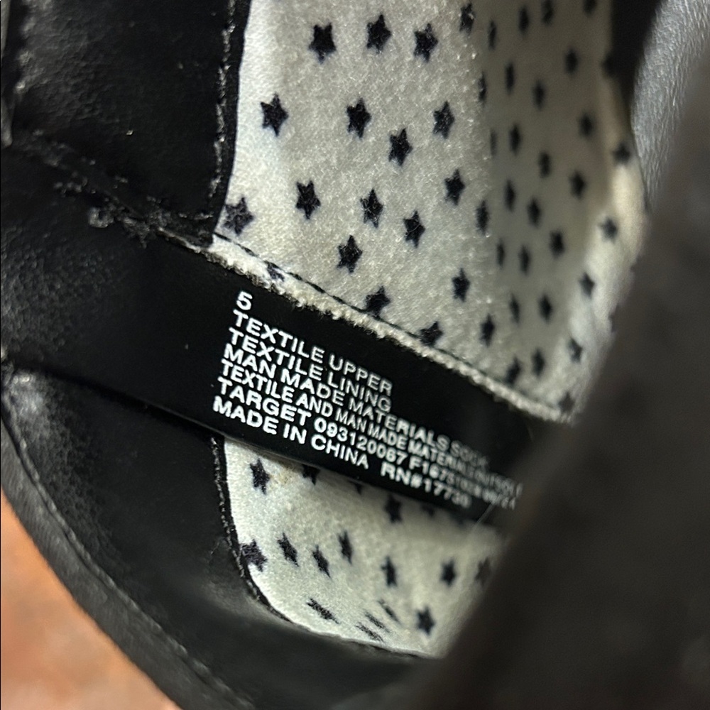 Cat & Jack Classic Black Ankle Booties - Picture 5 of 7